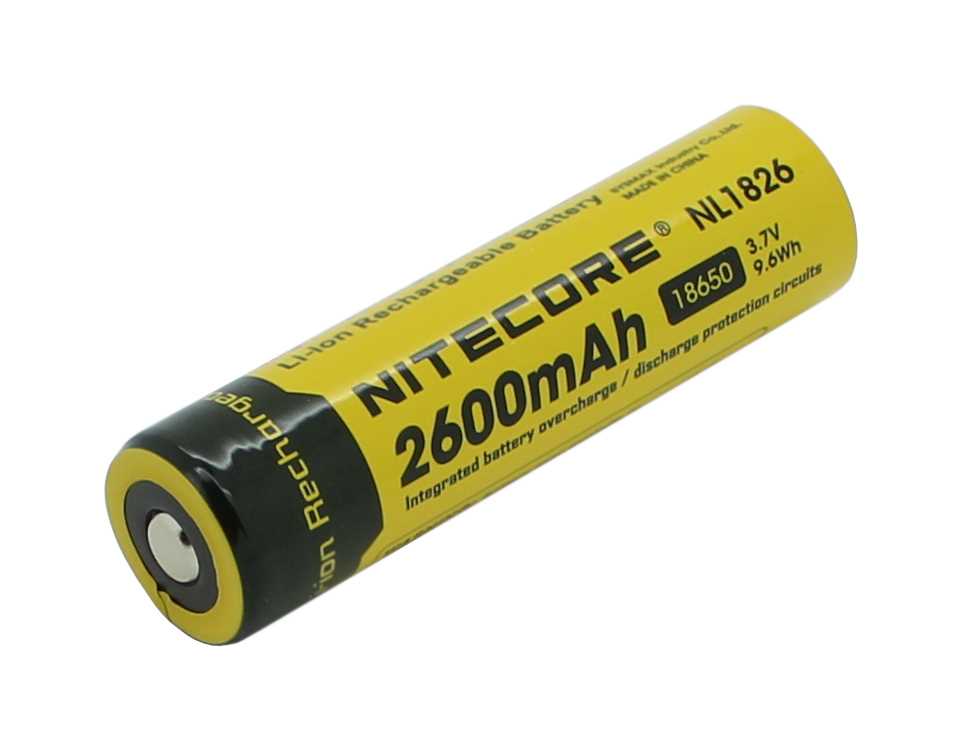 Bild von Nitecore LiIon NL1826 18650 3,7V 2600mAh 9,6Wh