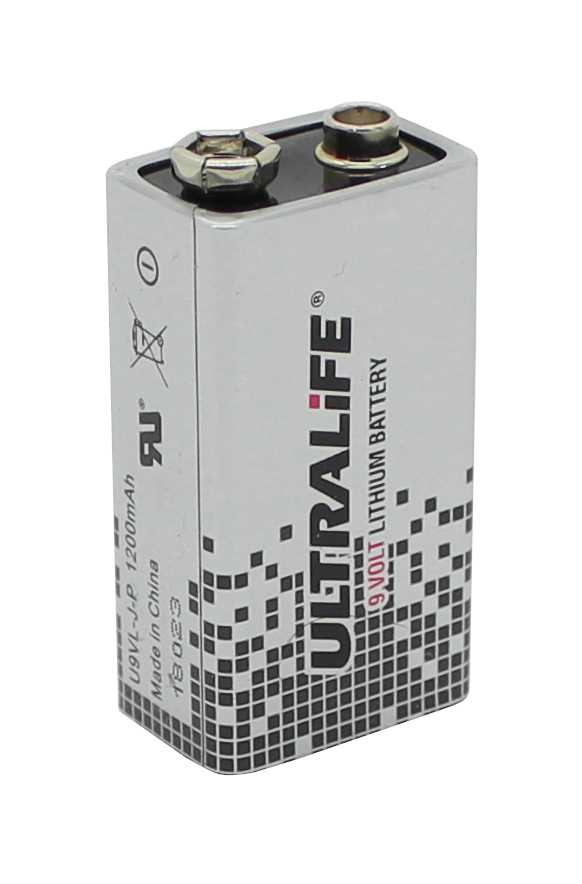 Bild von Ultralife 9V Lithium Batterie E-Block U9VL-J-P 1200mAh passend für Siemens Siemens 6FC5147-0AA18-0AA0