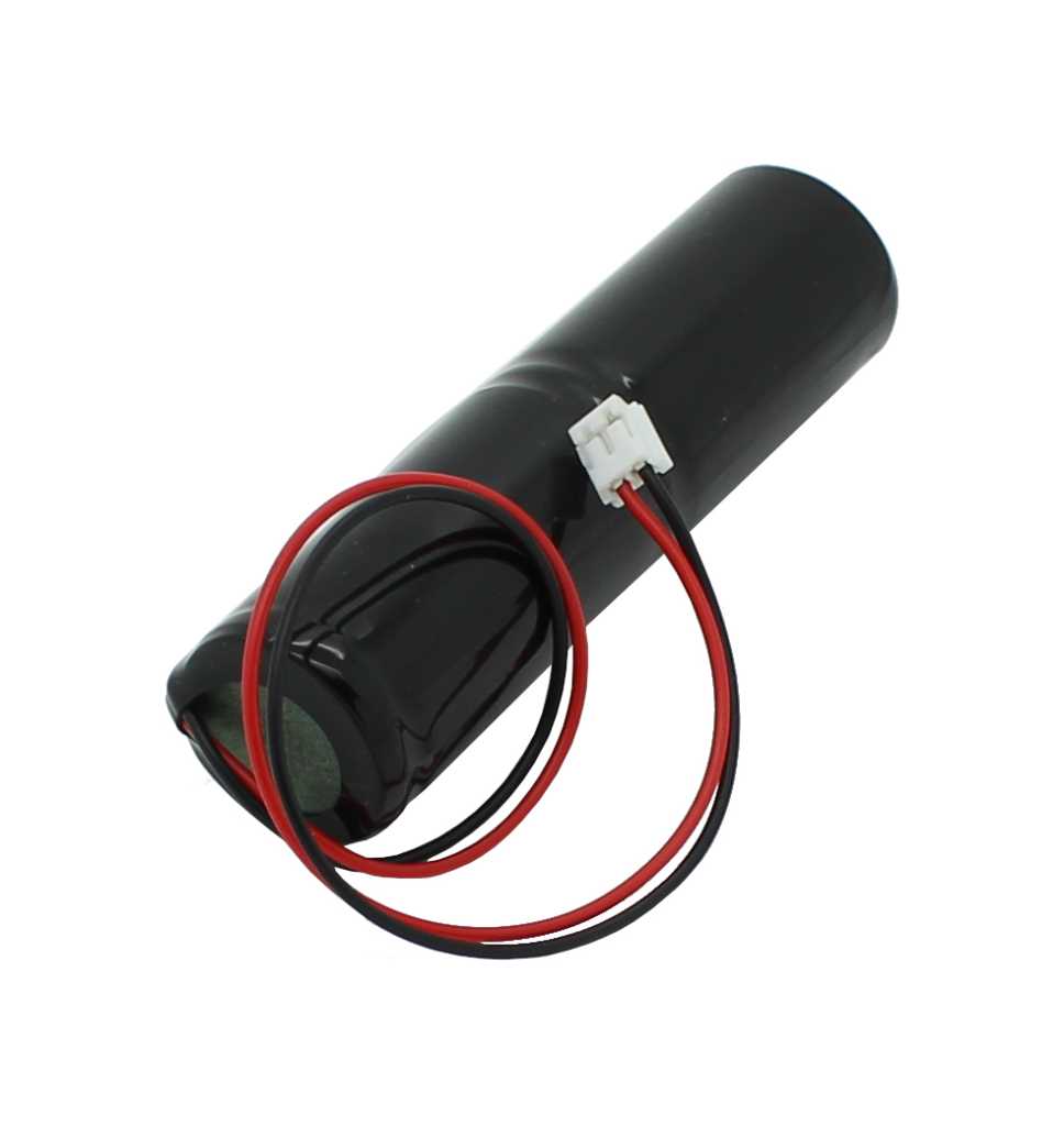 Bild von Notleuchtenakku NiCd 2,4V 1800mAh L1x2 Sub-C mit Kabel und Stecker passend für Elubat 275608