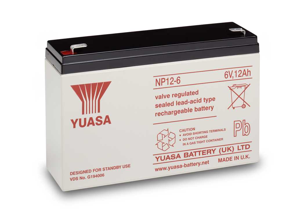 Bild von Yuasa NP12-6 6V 12Ah