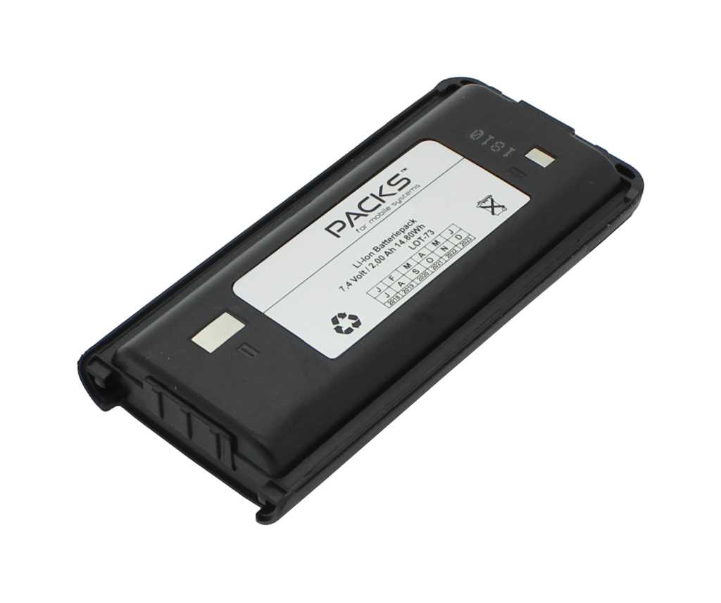 Bild von Funkakku LiIon 7,4V 2000mAh ersetzt KENWOOD KNB-45L, KNB45L