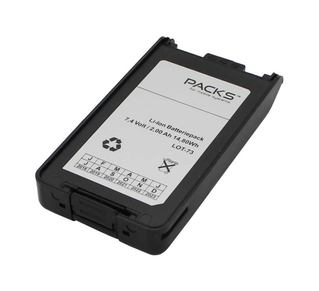 Bild von Funkakku LiIon 7,4V 2000mAh ersetzt KENWOOD KNB-55L