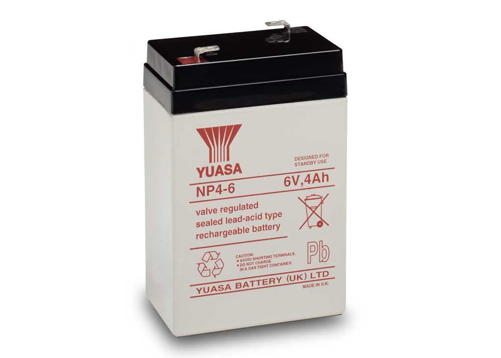 Bild von Yuasa NP4-6 6V 4Ah 4,8mm Faston