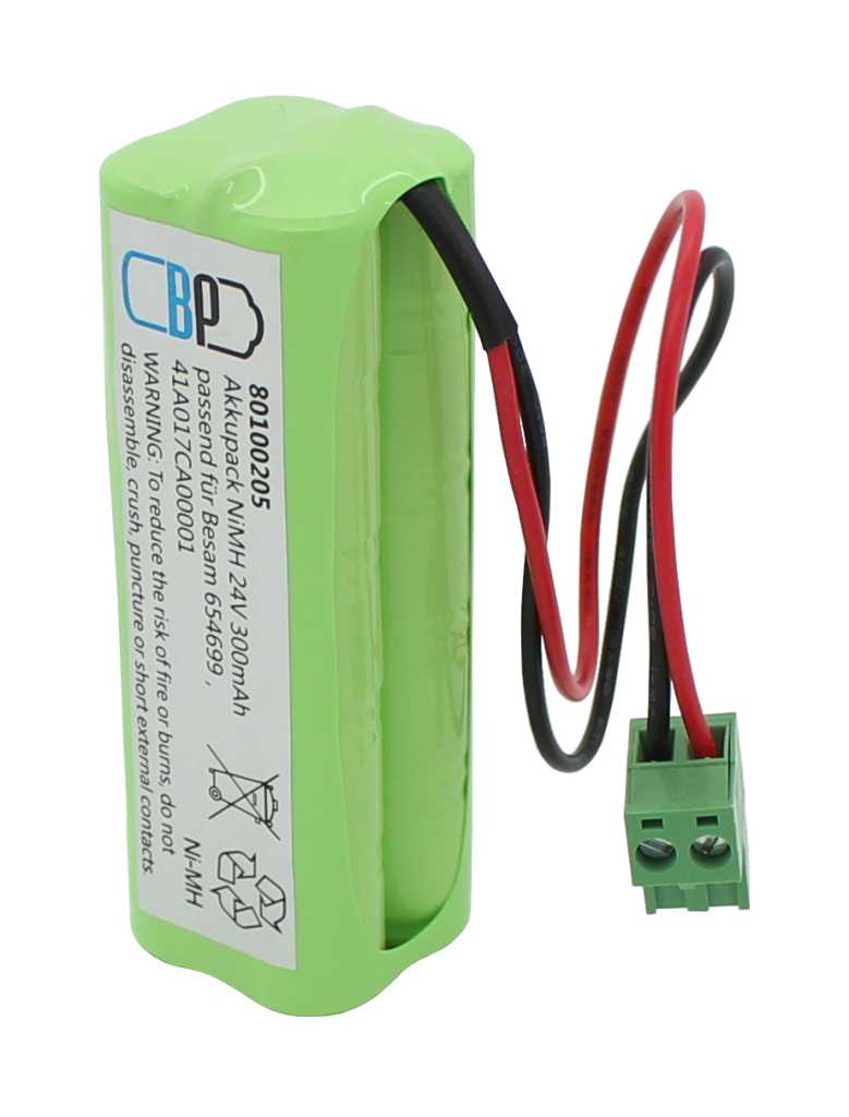 Bild von Akku für Türsteuerung NiMH 24V 300mAh passend für Besam