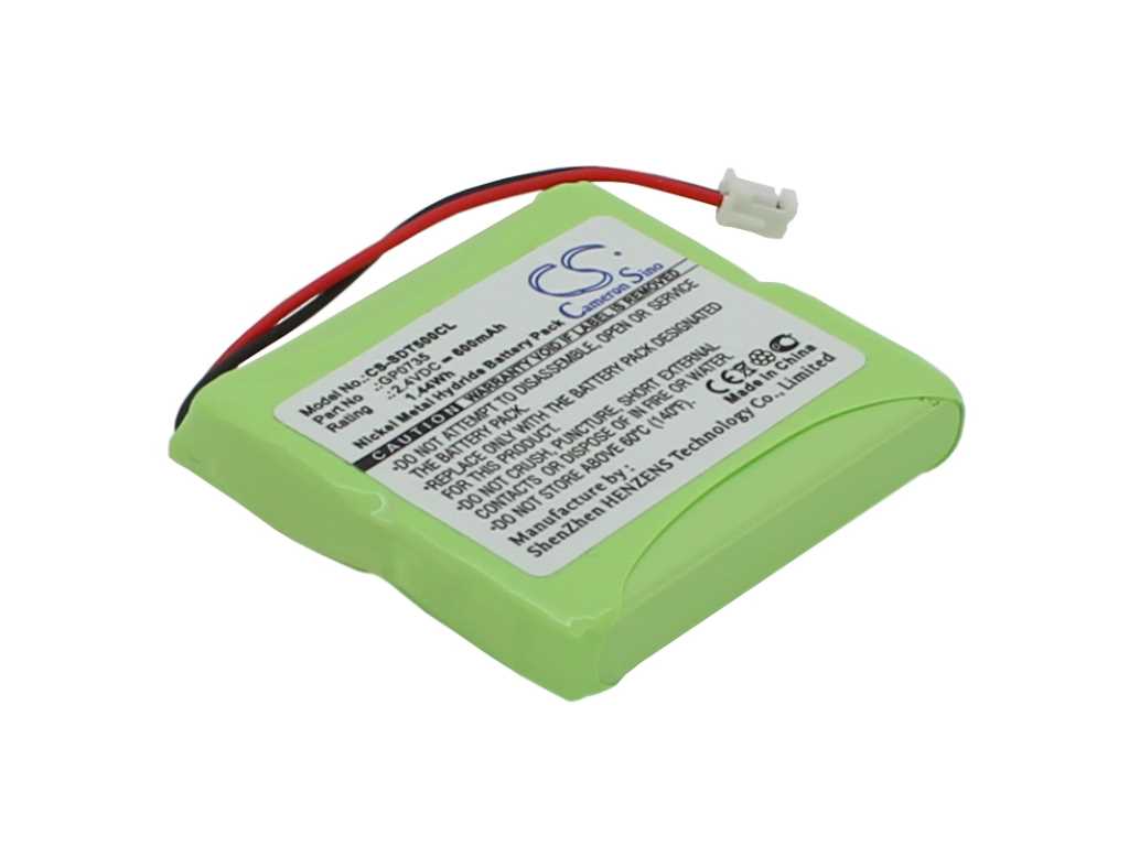 Bild von Telefonakku NiMH 2,4V 600mAh ersetzt Detewe GP0747