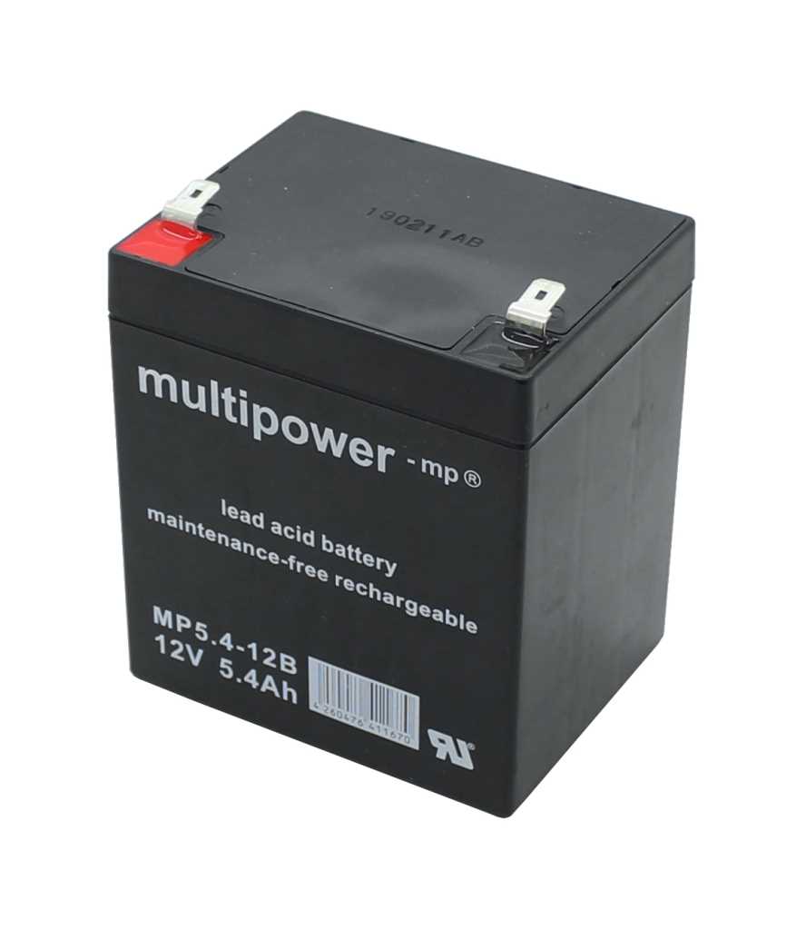 Bild von Multipower MP5.4-12B 12V 5,4Ah 6,3mm Faston