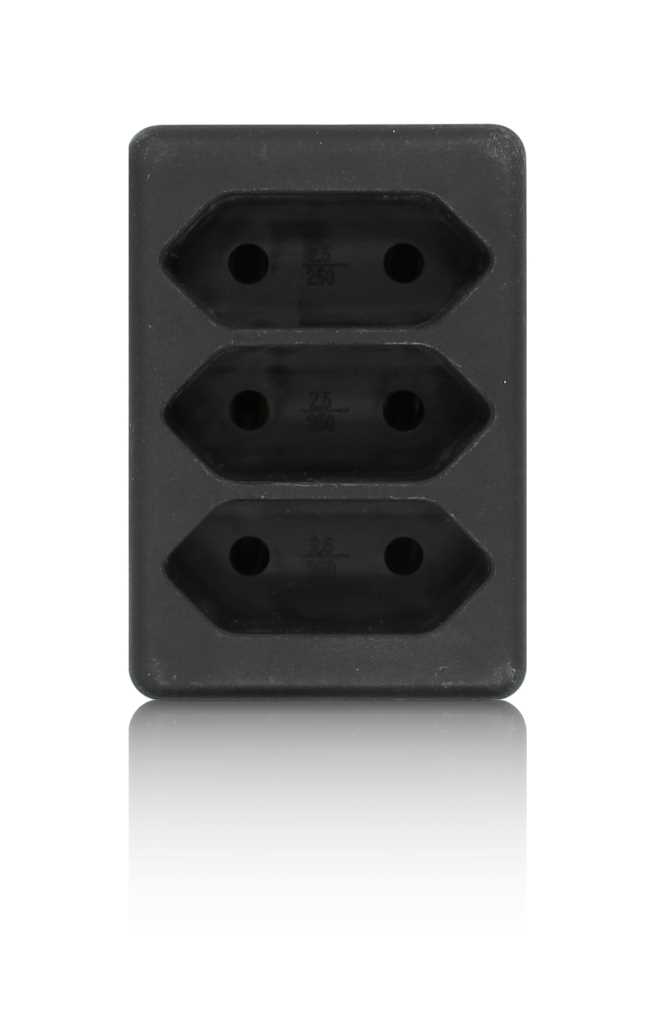 Bild von Multistecker 3x Euro schwarz