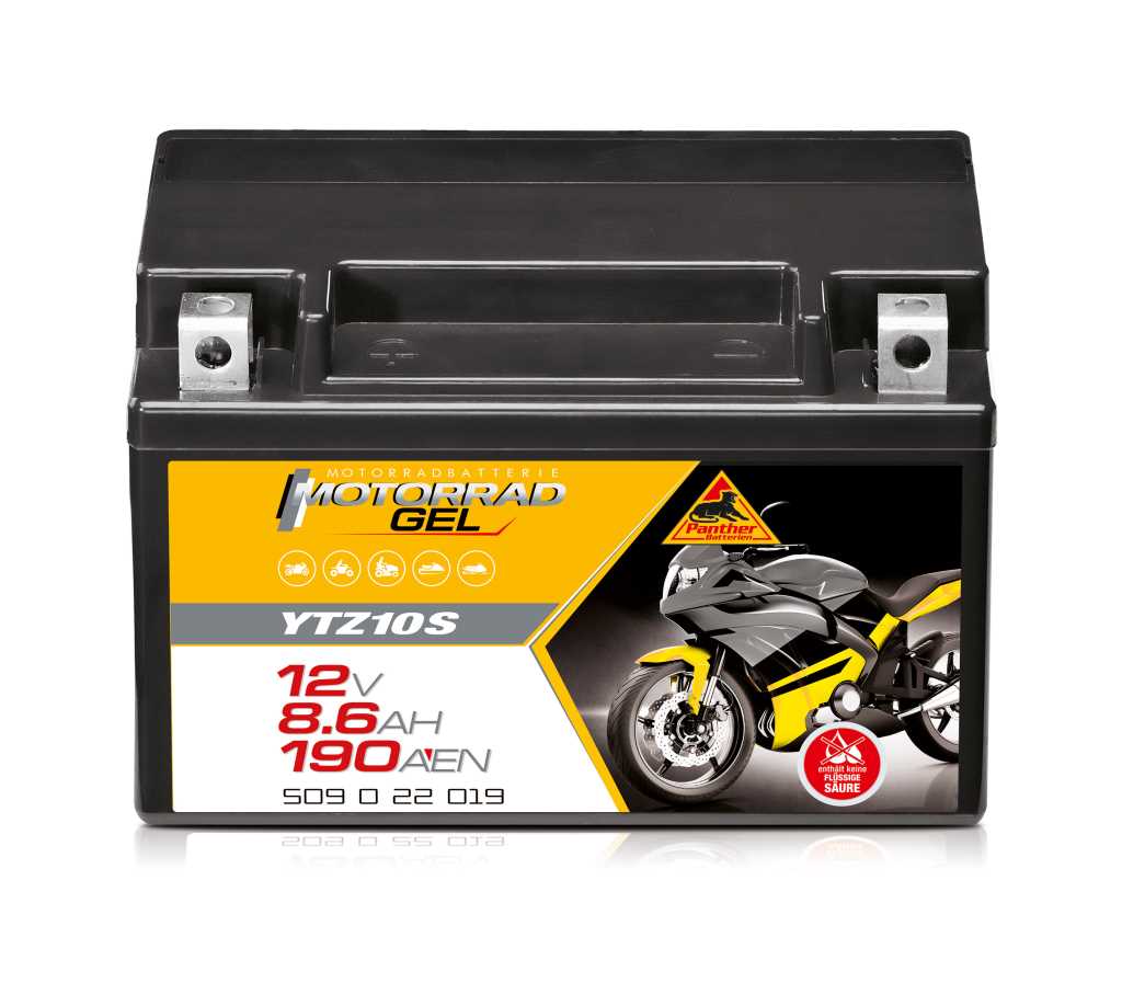 Bild von Panther Motorrad Gel 50922 12V 8,6Ah 190A (EN) ETN 509 0 22 019, DIN 50922, Japan-Nr. YTZ10S