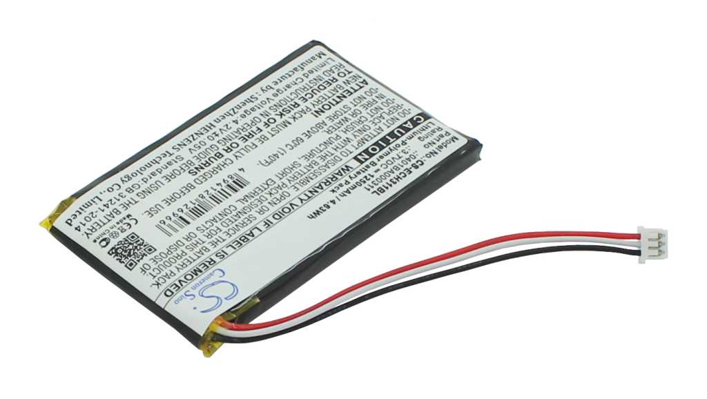 Bild von Kranakku LiPoly 3,7V 1250mAh ersetzt ELCA 0401BA000311