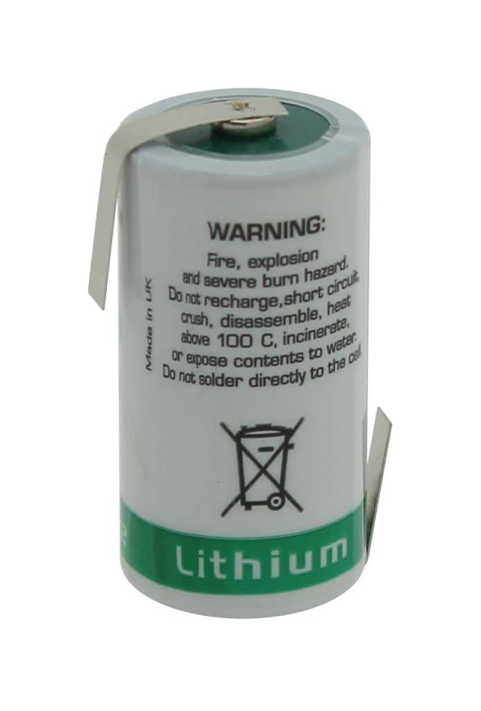 Bild von Saft Lithium LS17330 2/3A 3,6V mit Lötfahnen Z-Form