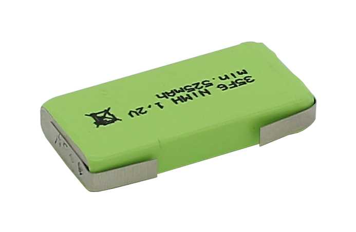 Bild von Prismatischer NiMH-Akku 1,2V 550mAh mit Lötfahnen U-Form passend für HF-C1U, H3/5F6S