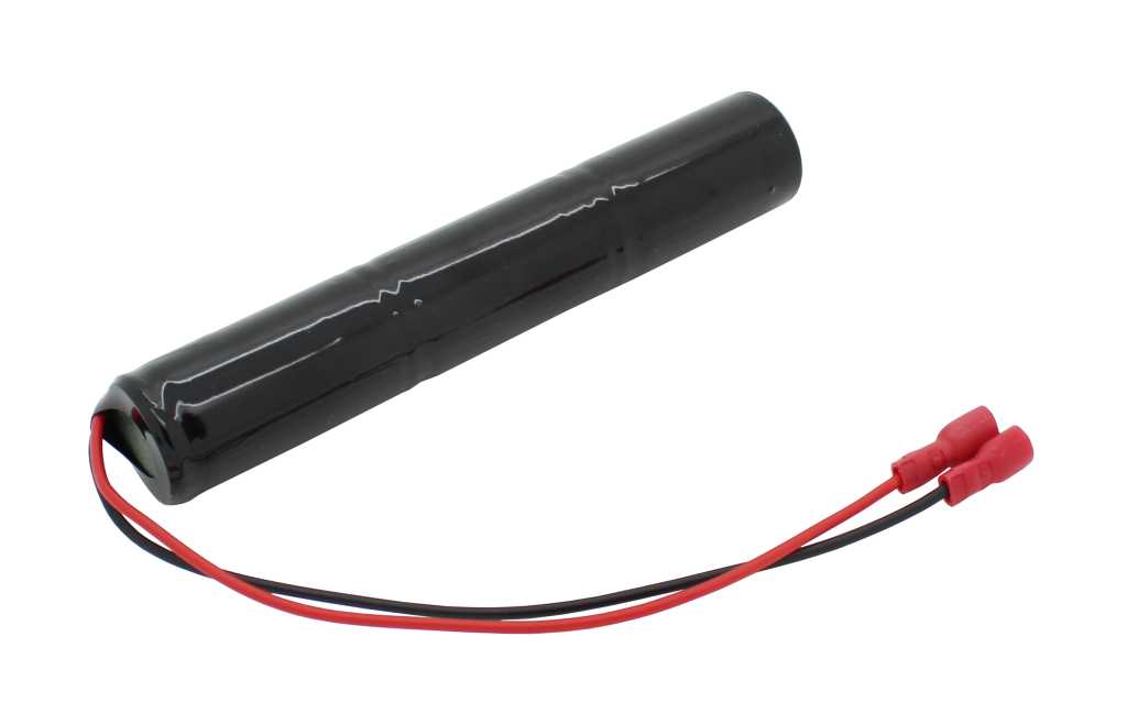 Bild von Notleuchtenakku NiMH 3,6V 4000mAh L1x3 Baby C mit Kabel und Faston-Buchsen -4,8mm / +6,3mm ersetzt GAZ 5162000406