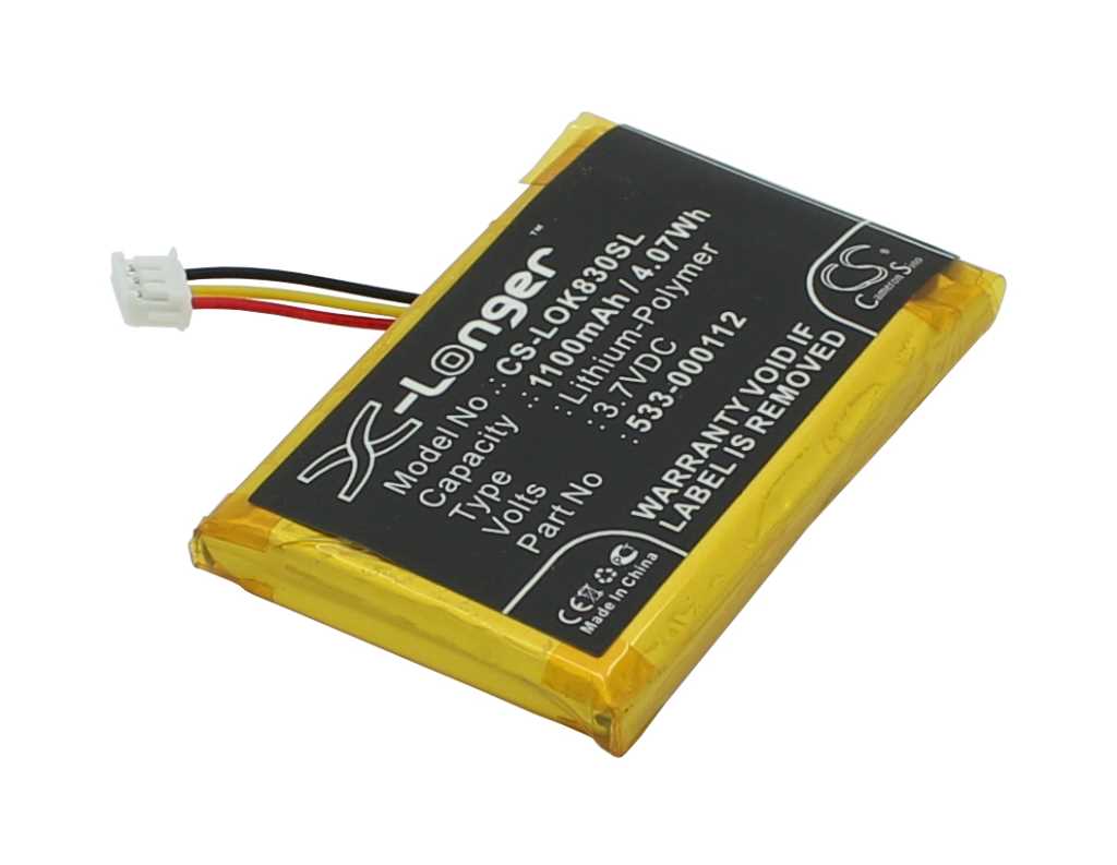 Bild von Ersatzakku LiPoly 3,7V 1100mAh ersetzt Logitech 533-000112