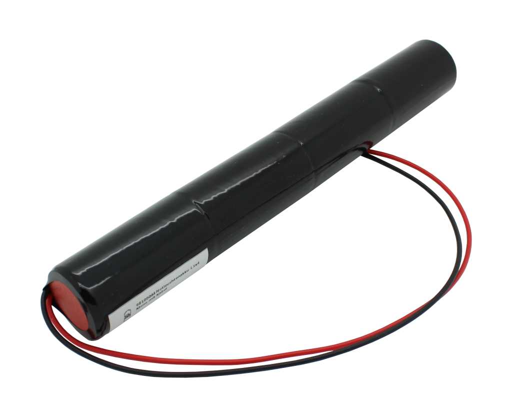 Bild von Notleuchtenakku NiCd 4,8V 4500mAh L1x4 Mono D mit 200mm Kabel einseitig passend für RZB 67000.0.62