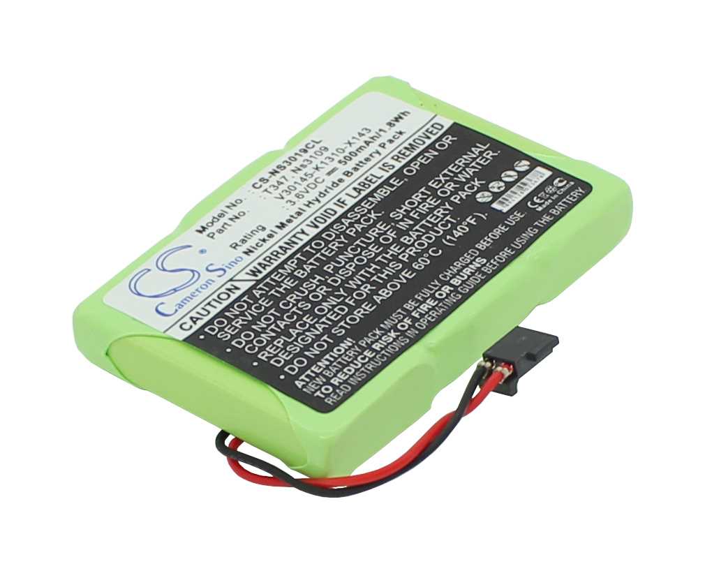 Bild von Telefonakku NiMH 3,6V 500mAh ersetzt Siemens V30145-K1310-X142, V30145-K1310-X143