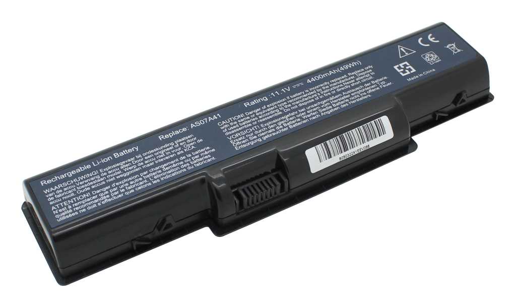 Bild von Laptopakku LiIon 11,1V 4400mAh ersetzt Acer AS07A32