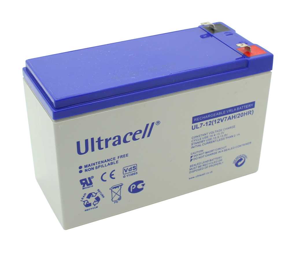 Bild von Ultracell UL7-12 12V 7Ah 4,8mm Faston