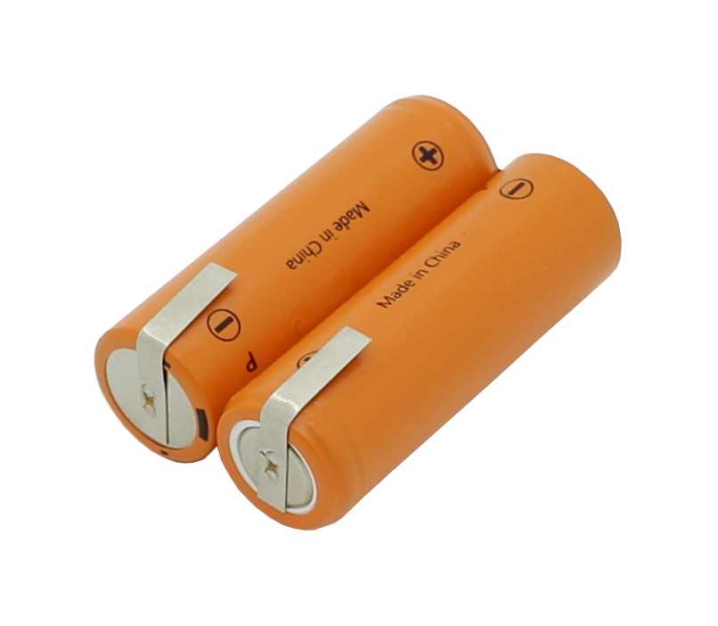 Bild von Rasiererakku NiMH 2,4V 1400mAh mit Lötfahnen passend für Braun 5317