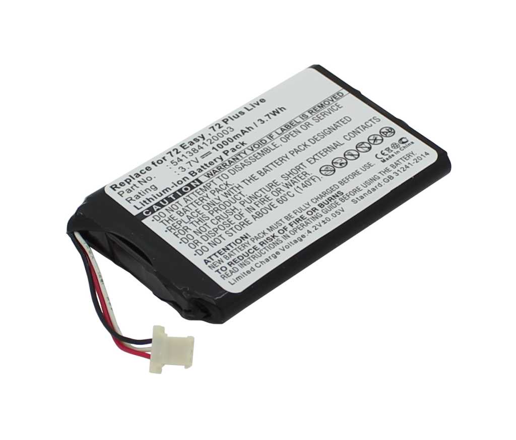 Bild von PDA-Akku LiIon 3,7V 1000mAh ersetzt Navigon JS541384120003