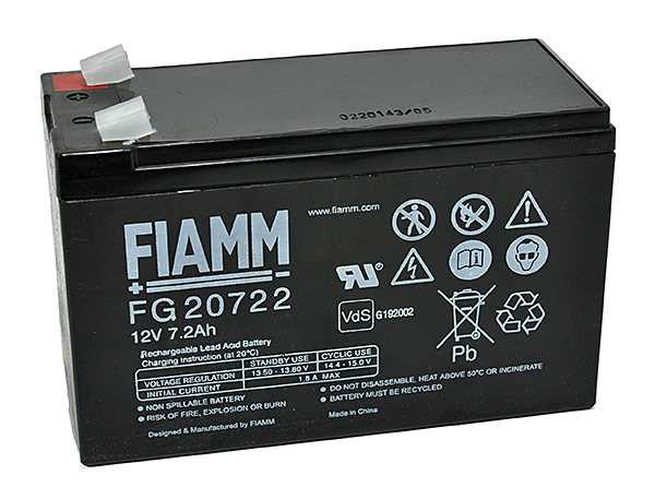 Bild von Fiamm FG20722 12V 7,2Ah 6,3mm Faston