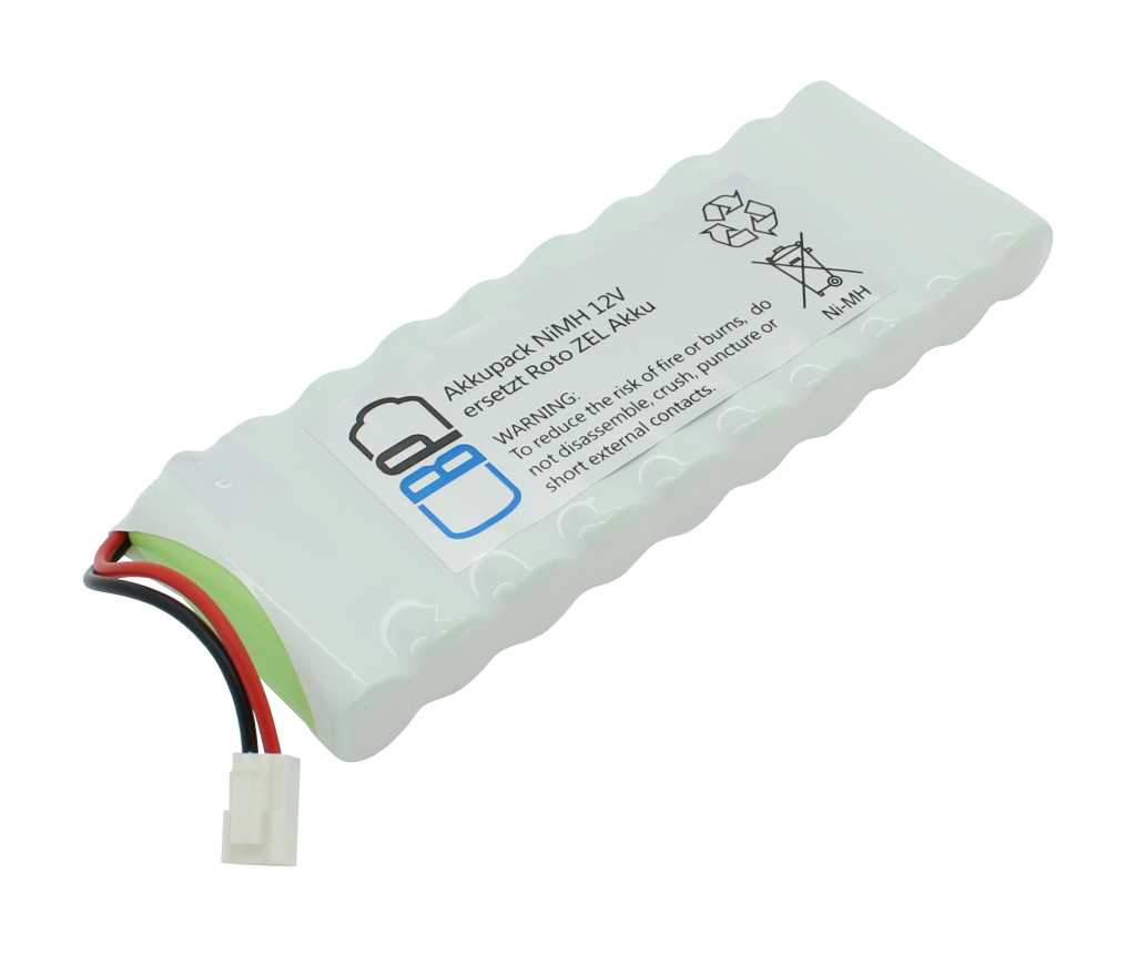 Bild von Akkupack NiMH 12,0V 2200mAh F1x10 AA ersetzt Roto WDT-S RT2 SF G2/G3/G4