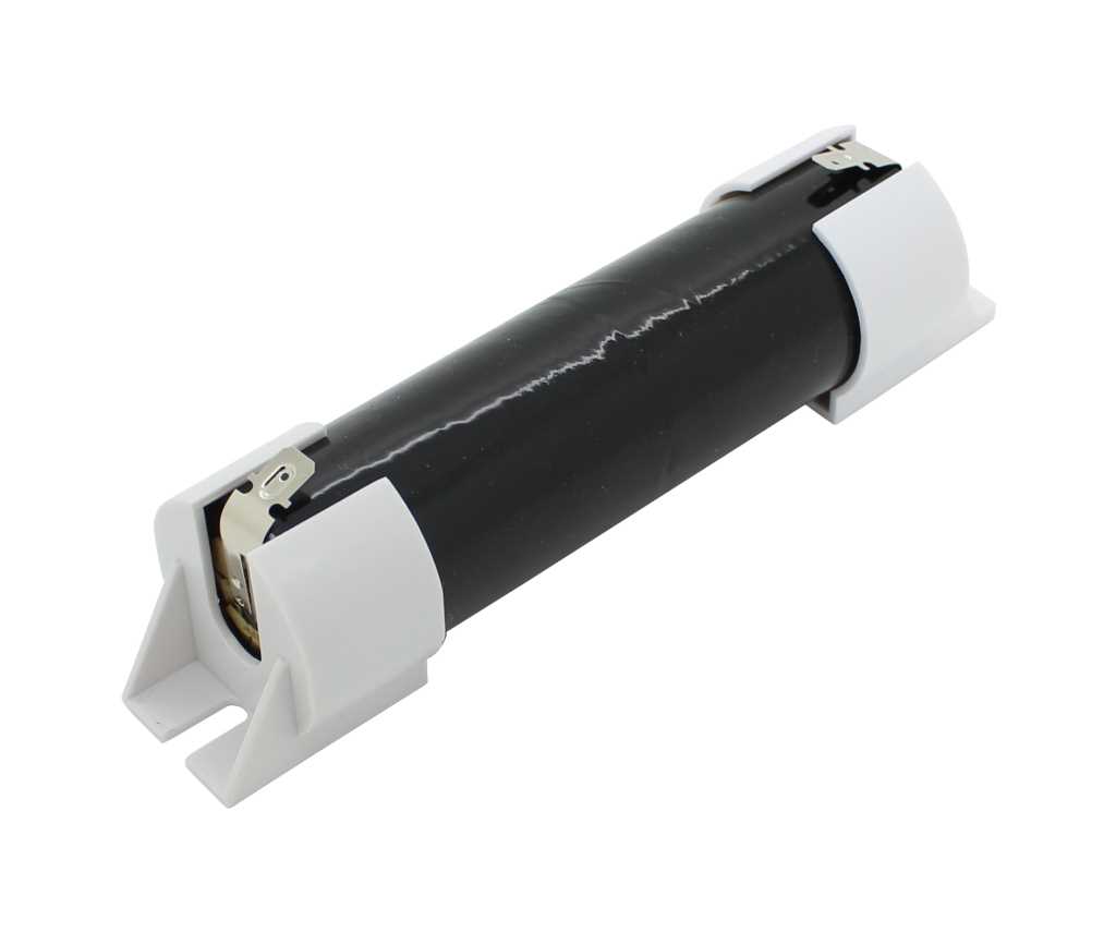 Bild von Notleuchtenakku NiCd 2,4V 4500mAh L1x2 Mono D mit Faston-Anschluss und Endkappen ersetzt Yuasa 2DH4-0F4/LS-0B