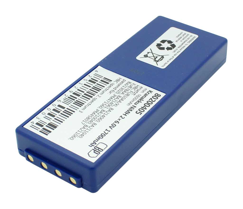 Bild von Kranakku NiMH 2 x 6,0V 1700mAh passend für HBC spectrum 3