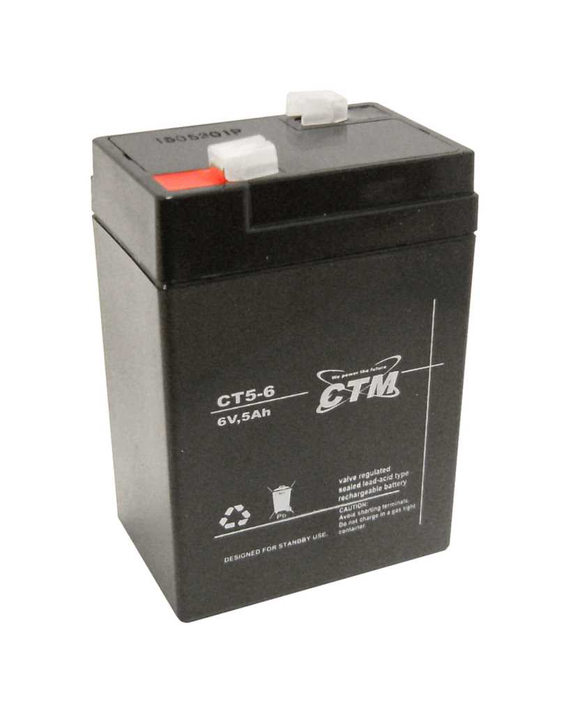 Bild von CTM CT5-6 6V 5Ah 4,8mm Faston