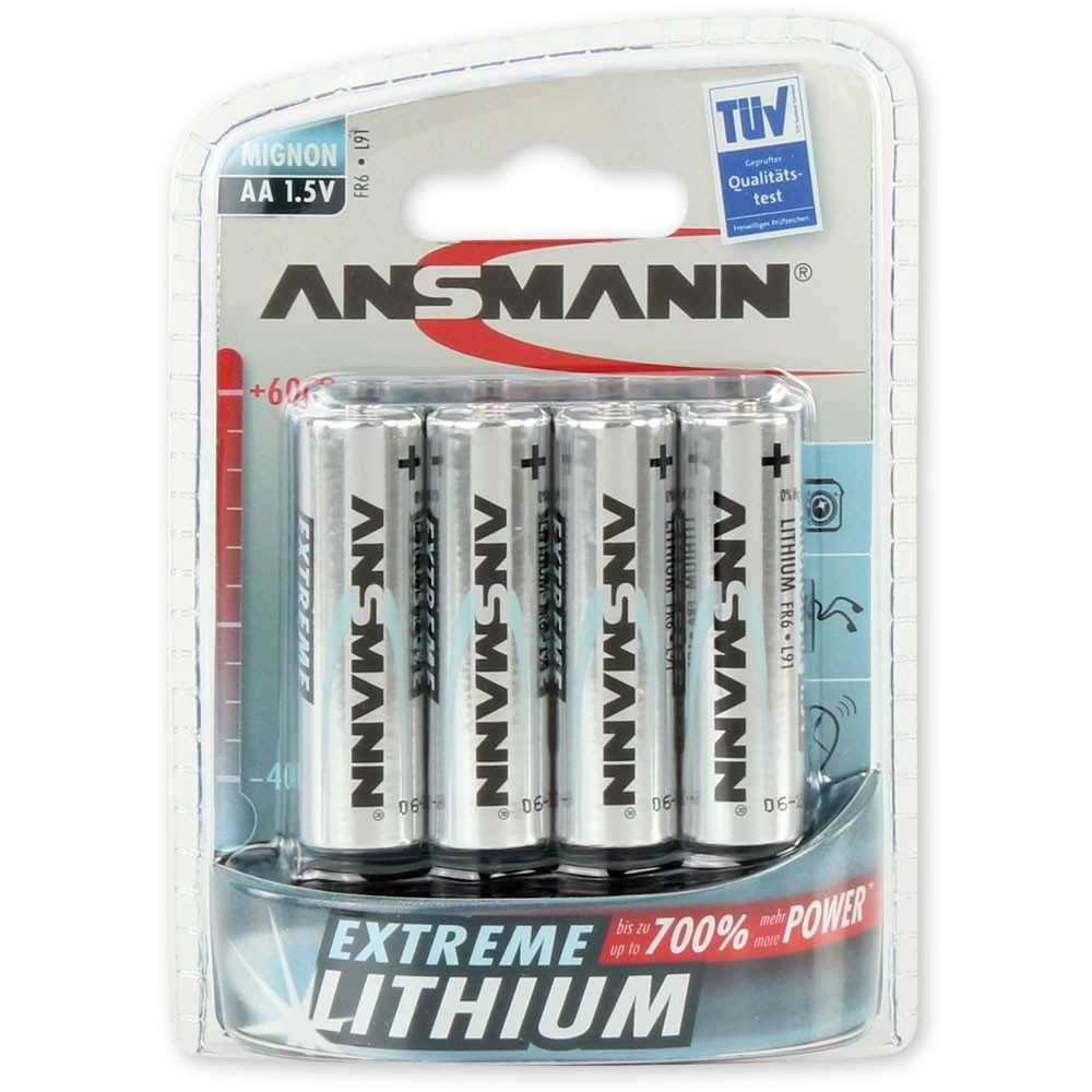 Bild von Ansmann Extreme Lithium LR6 1512-0002 4er-Blister