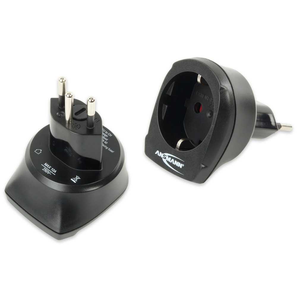 Bild von Ansmann Reisestecker "EU to CH" 1250-0004