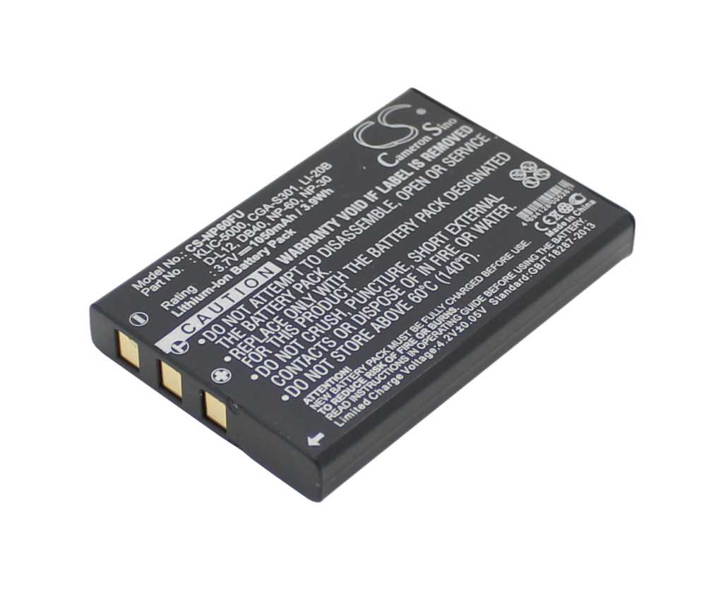 Bild von Digicam-Akku LiIon 3,7V 1050mAh ersetzt Panasonic CGA-S301