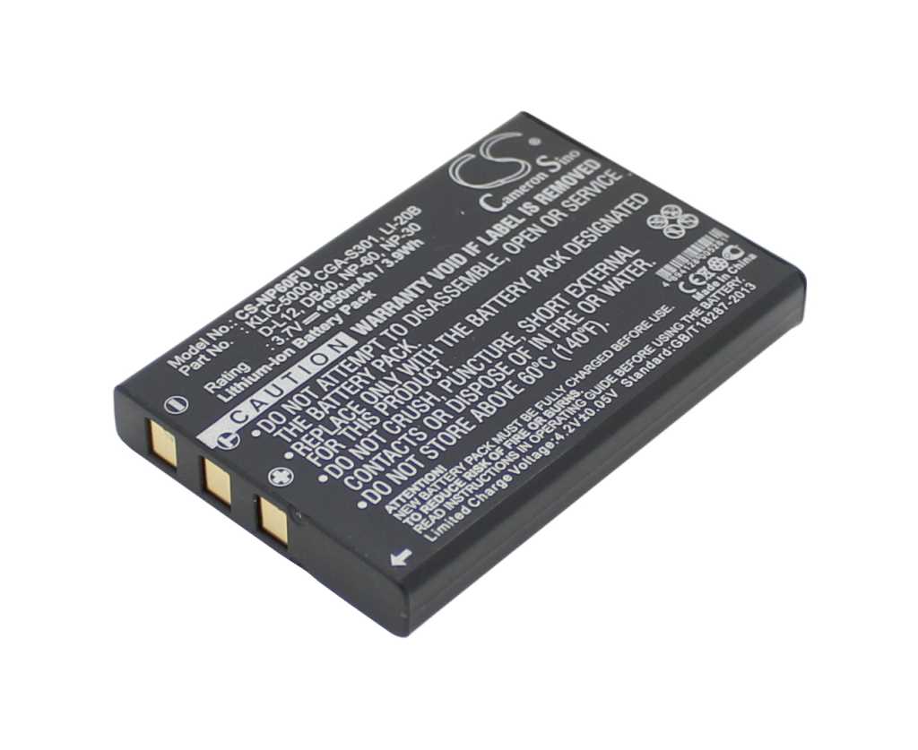 Bild von Digicam-Akku LiIon 3,7V 1050mAh ersetzt Aiptek ZPT-NP60