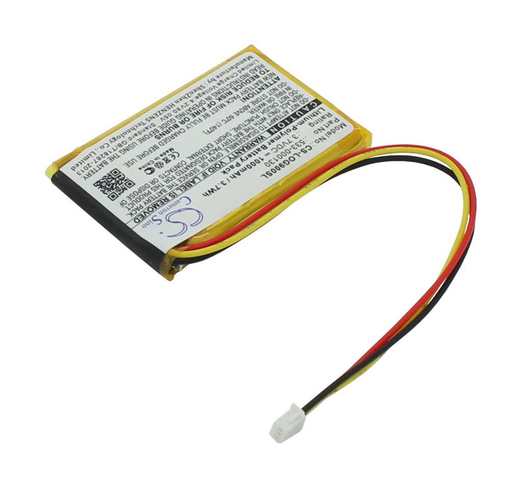 Bild von Ersatzakku LiPoly 3,7V 1000mAh ersetzt Logitech 533-000130  